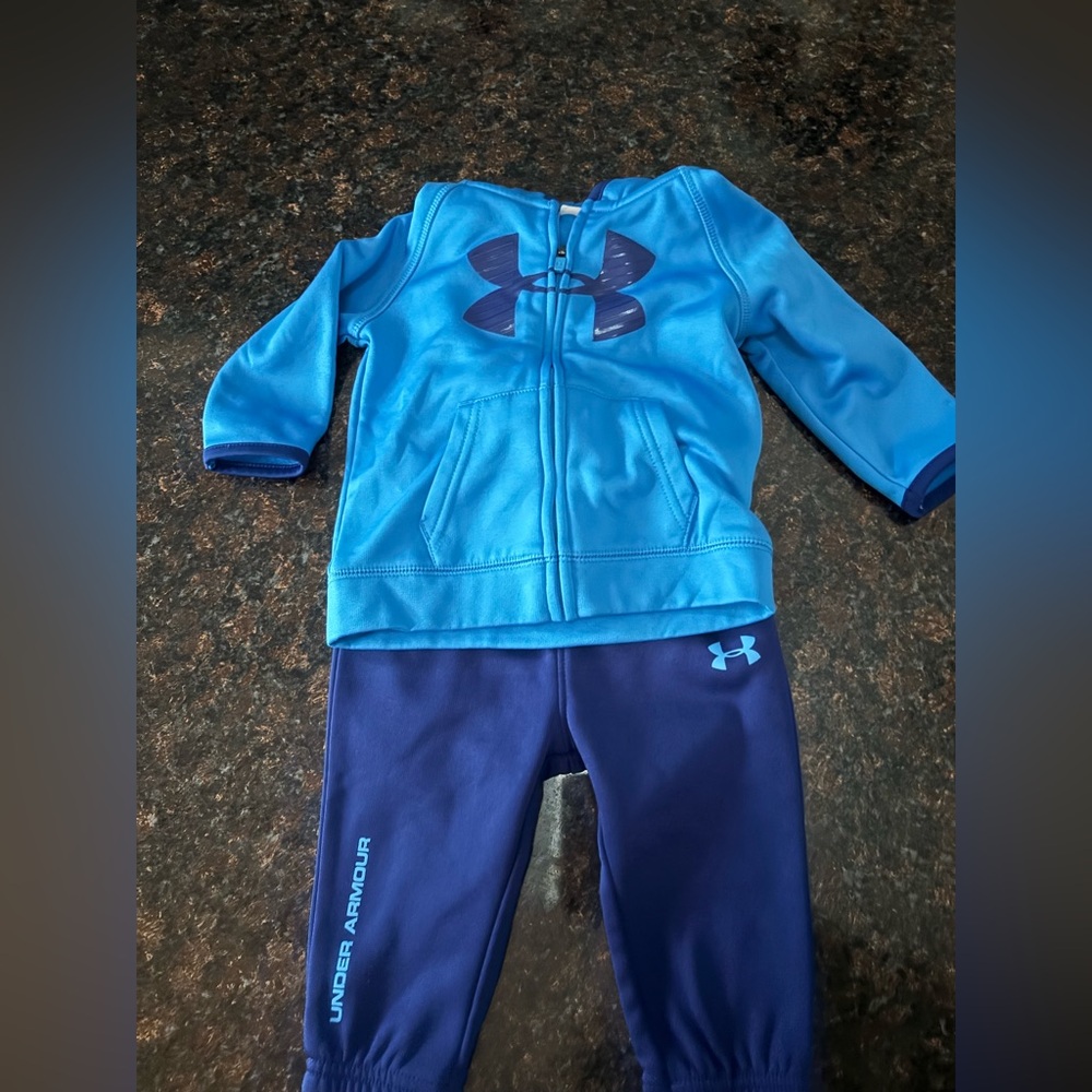 Under Armour Kids Blue and Navy sweat set